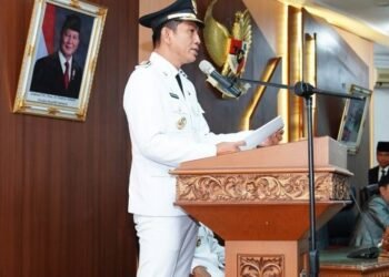Bupati Mhd Fadhil Arief Sampaikan Pidato Pasca Pelantikan