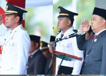 Upacara Memperingati HUT Ke 80 Kemerdekaan RI di Batang Hari Berlangsung Hikmat