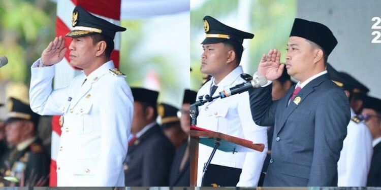 Upacara Memperingati HUT Ke 80 Kemerdekaan RI di Batang Hari Berlangsung Hikmat