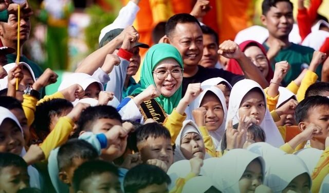 Peringat Hari Anak Nasional di Kabupaten Batang Hari Berlangsung Meriah