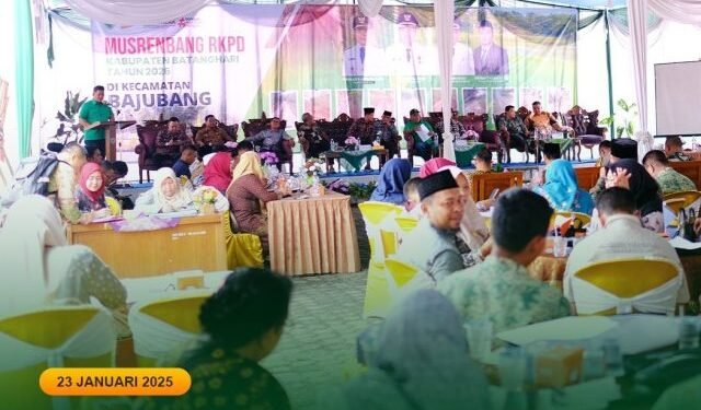 Asisten III Setda Kabupaten Batang Hari Hadiri Musrenbang RKPD Kecamatan Bajubang