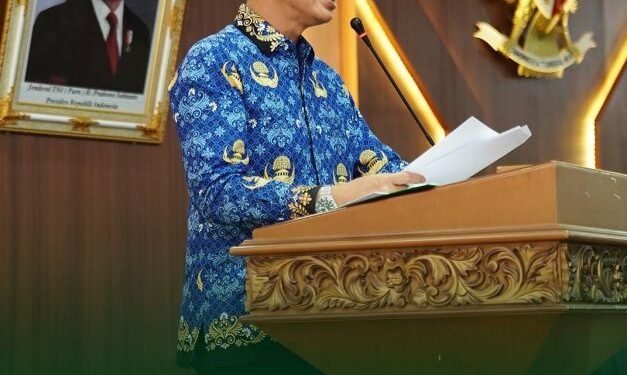 Bupati dan Wakil Bupati Batang Hari Hadiri Rapat Paripurna DPRD Penyampaian Nota Pengantar LKPJ