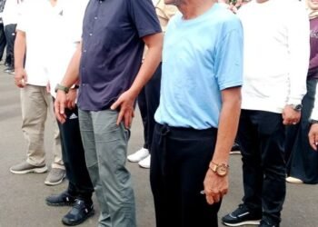 Bupati Mhd Fadhil Arief  dan Wakil Bupati H. Bakhtiar Mengikuti Gladi Kotor