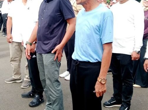 Bupati Mhd Fadhil Arief  dan Wakil Bupati H. Bakhtiar Mengikuti Gladi Kotor