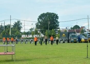 Pemerintah Kabupaten Batang Hari Menggelar Upacara Siaga Darurat Bencana Hidrometeorologi