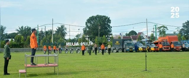 Pemerintah Kabupaten Batang Hari Menggelar Upacara Siaga Darurat Bencana Hidrometeorologi