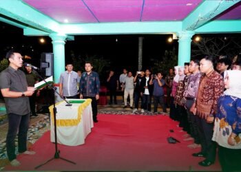 Bupati Fadhil Arief  Hadiri Pelantikan dan Malam Keakraban Himbari  
