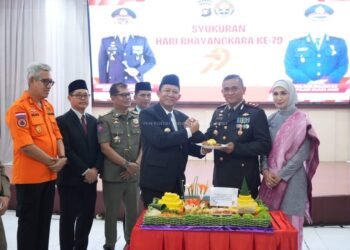 Bupati Muaro Jambi Hadiri Puncak Perayaan HUT Bhayangkara ke 79