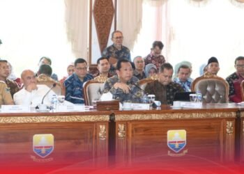 Bupati Bambang Bayu Suseno Mengikuti Rakor Infrastuktur