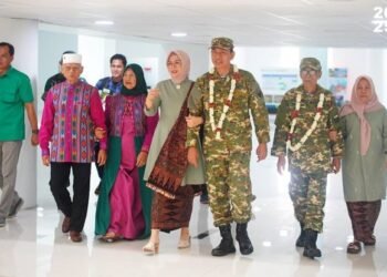 Kedatangan Bupati Fadhil Arief dan dan Wakil Bupati Bakhtiar Disambut di Bandara  Bandara Sultan Thaha Saifudin  