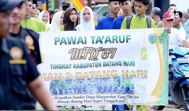 Dalam Rangka Mengikuti MTQ Tingkat Kabupaten 8 Kafilah Mengikuti Pawai Ta’ruf
