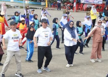 Wabup Katamso Buka Lomba Senam Anak Sehat Indonesia Hebat