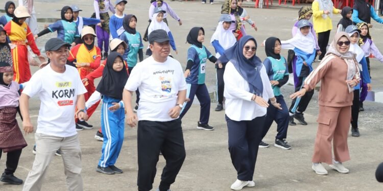 Wabup Katamso Buka Lomba Senam Anak Sehat Indonesia Hebat