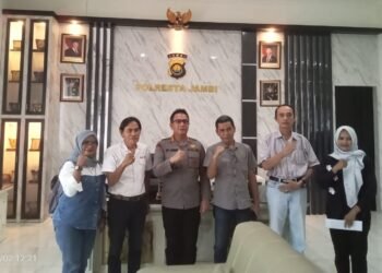 Forum Jurnalis Pendidikan dan Markas Seniman Jambi Audensi dengan Kapolresta