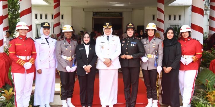 Peringatan HUT Kemedekaan RI ke 80 di Tanjabtim Semua Petugas Utama Perempuan