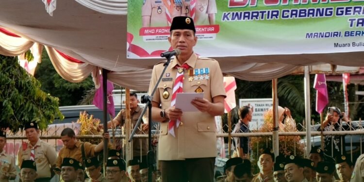 Bupati Fadhil Arief  Mebuka Jambore  Cabang Kwartir Gerakan Pramuka