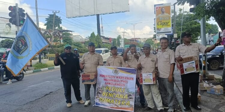 PWI Sarolangun Gelar Aksi Kemanusiaan Untuk Korban Bencana Alam
