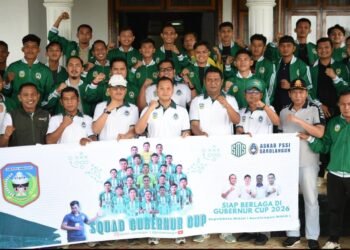 Wabup Gerry Trisatwika Lepas Tim Gubernur Cup 2026 Targetkan Tembus Semifinal