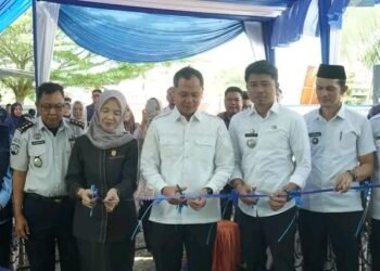 Cik Marleni Hadiri Peresmian SPPG di Kelurahan Aur Gading.