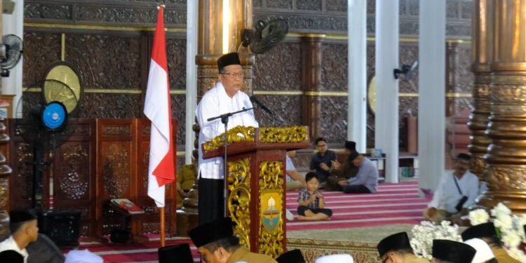 Wagub Abdullah Sani Hadiri Tabligh Akbar dan Halal Bihalal Pemerintah Provinsi Jambi