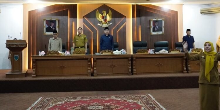 DPRD Batang Hari Menggelar Rapat Paripurna Penyampaian Rekomendasi LKPJ Pemkab Batang Hari