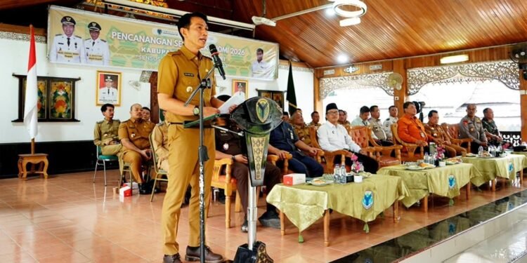 Bupati Fadhil Arief  Menghadiri Pencanangan Sensus Ekonomi 2026