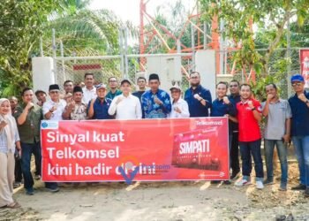 Wabup Gerry Tinjau Lokasi Pembangunan Tower Telkomsel