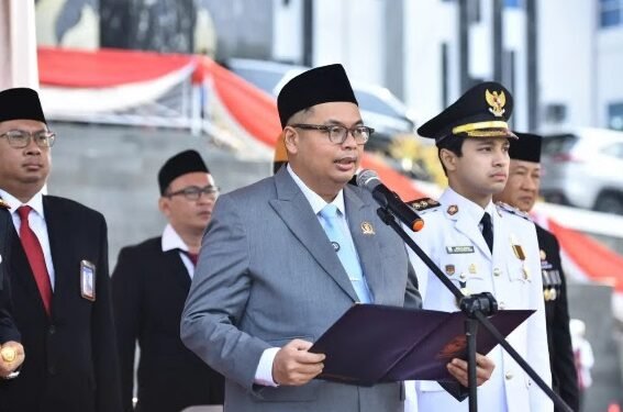 Ketua DPRD Kota Jambi Bacakan Teks Proklamasi HUT ke 81 Kemerdekaan RI